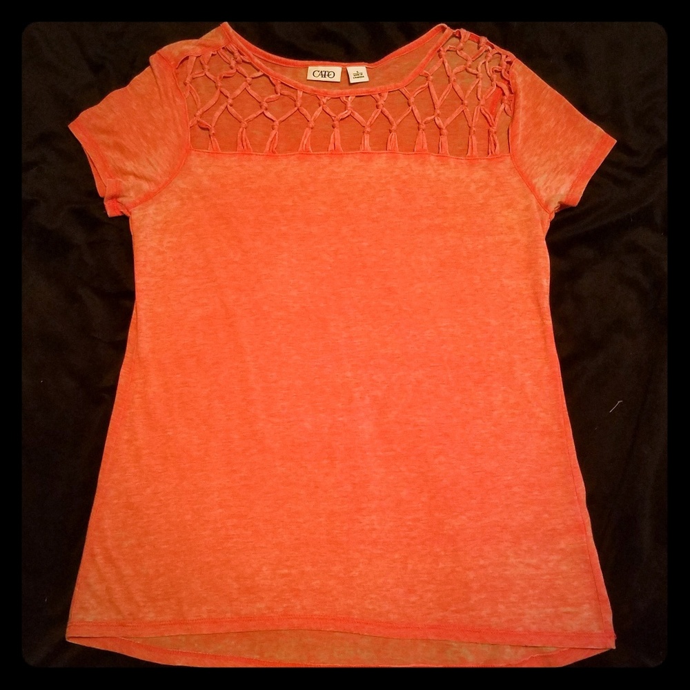 Cato netted stylish tee